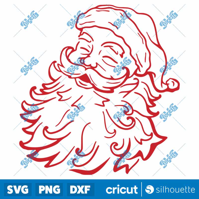 Santa Face SVG