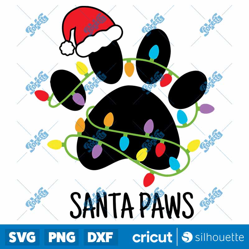 Santa Paws SVG