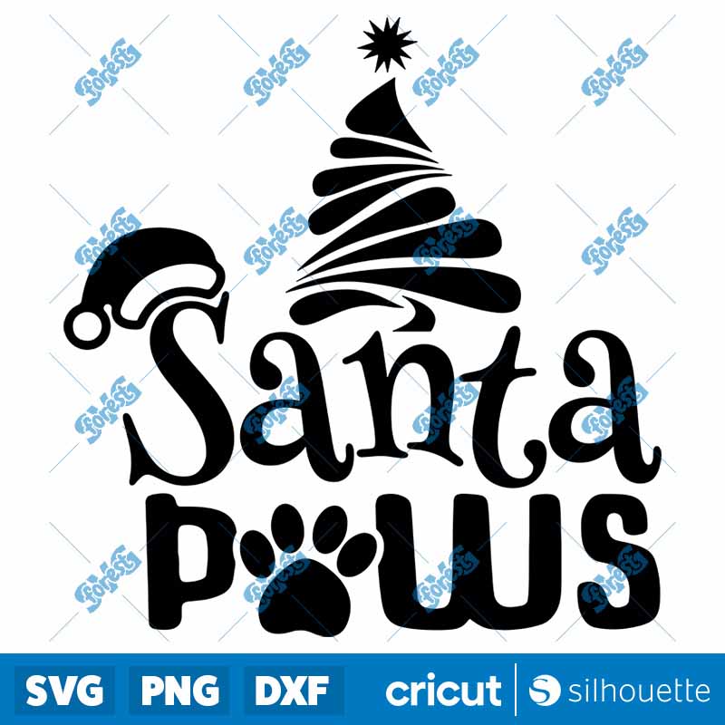 Santa Paws SVG