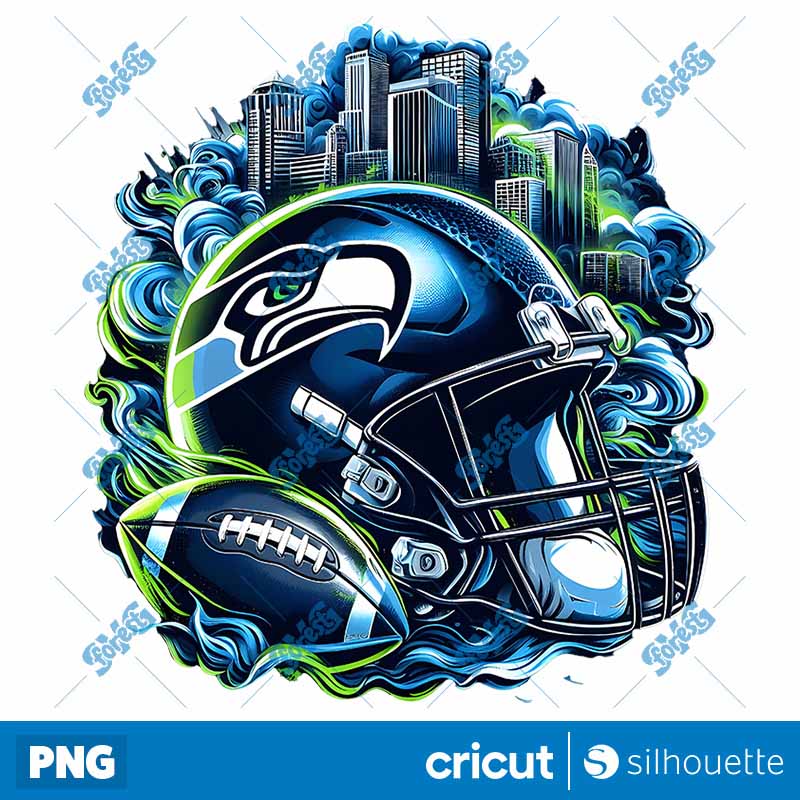 Seattle Seahawks NFL Helmet
  PNG