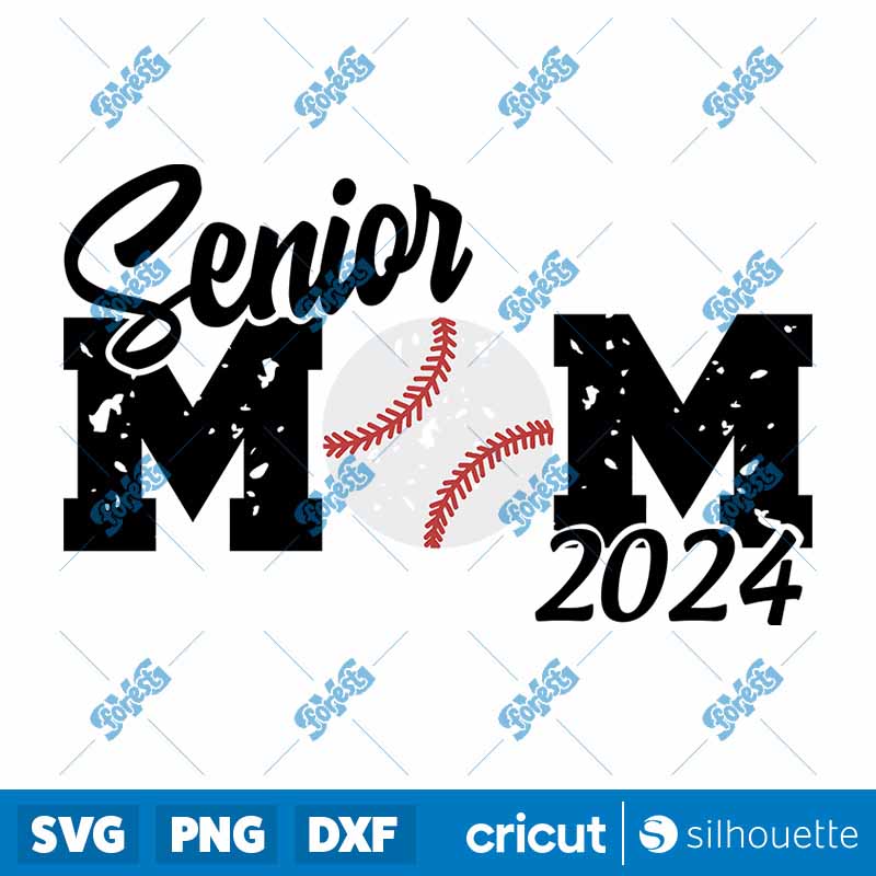 Senior Baseball Mom 2024 SVG