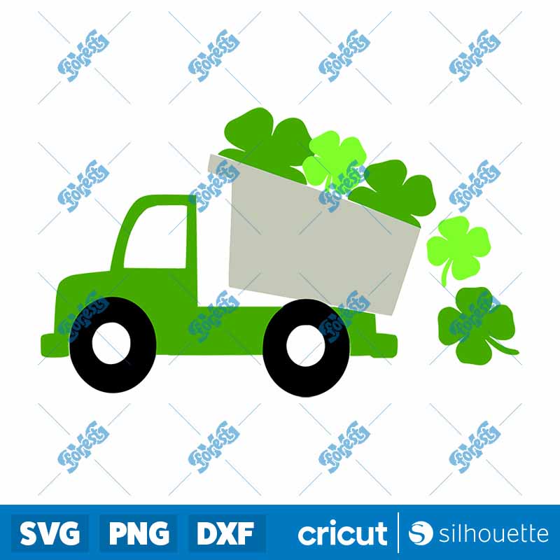 Shamrock Dump Truck SVG