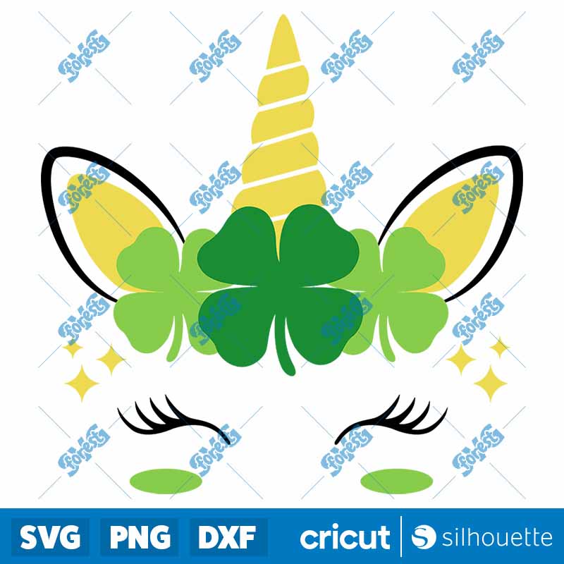 Shamrock Unicorn SVG