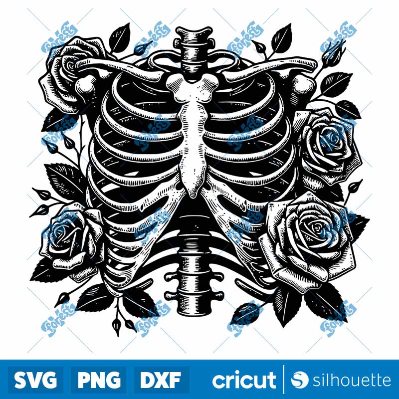 Skeleton Rib Cage SVG