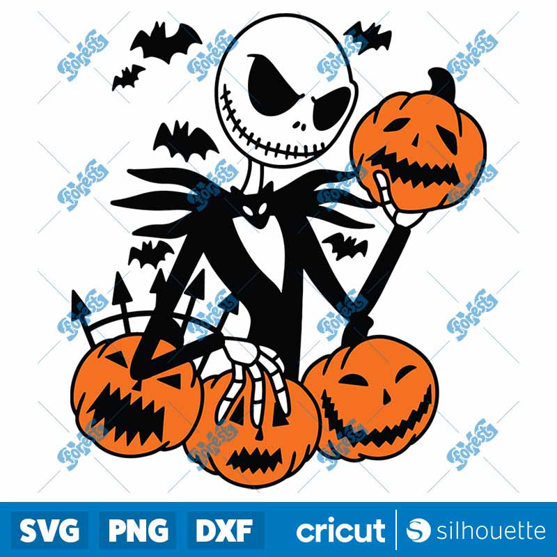 Skellington Halloween SVG