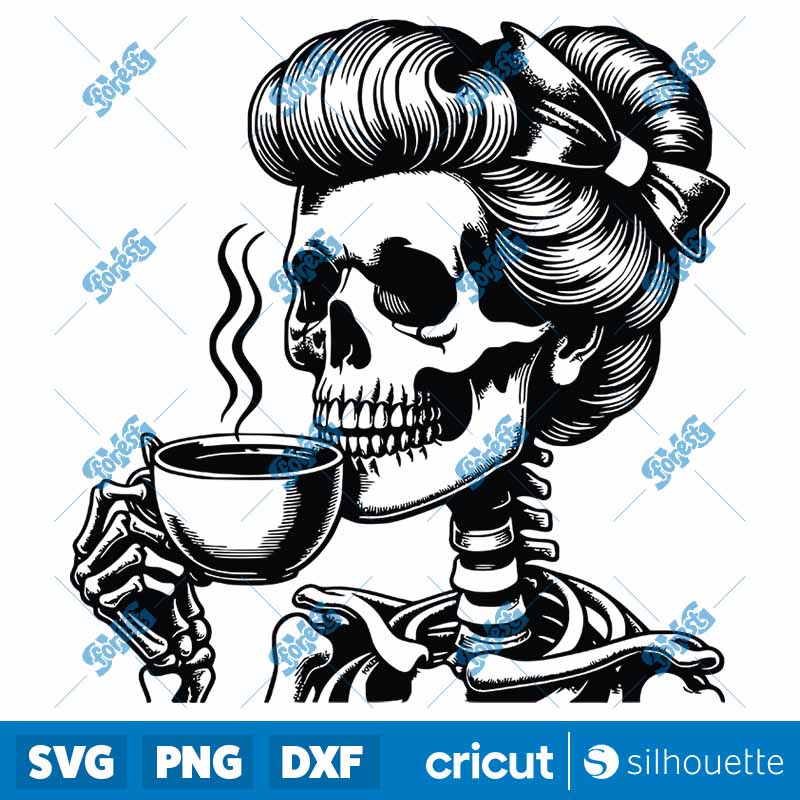 Skull Coffee SVG