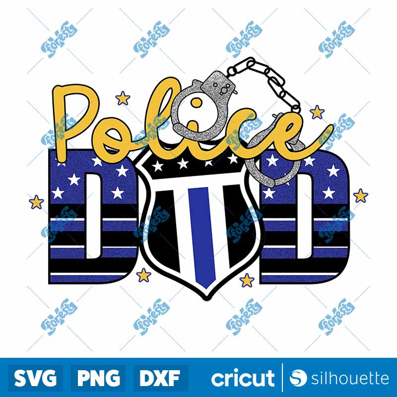 Small Fabric Panel Police Dad
  PNG