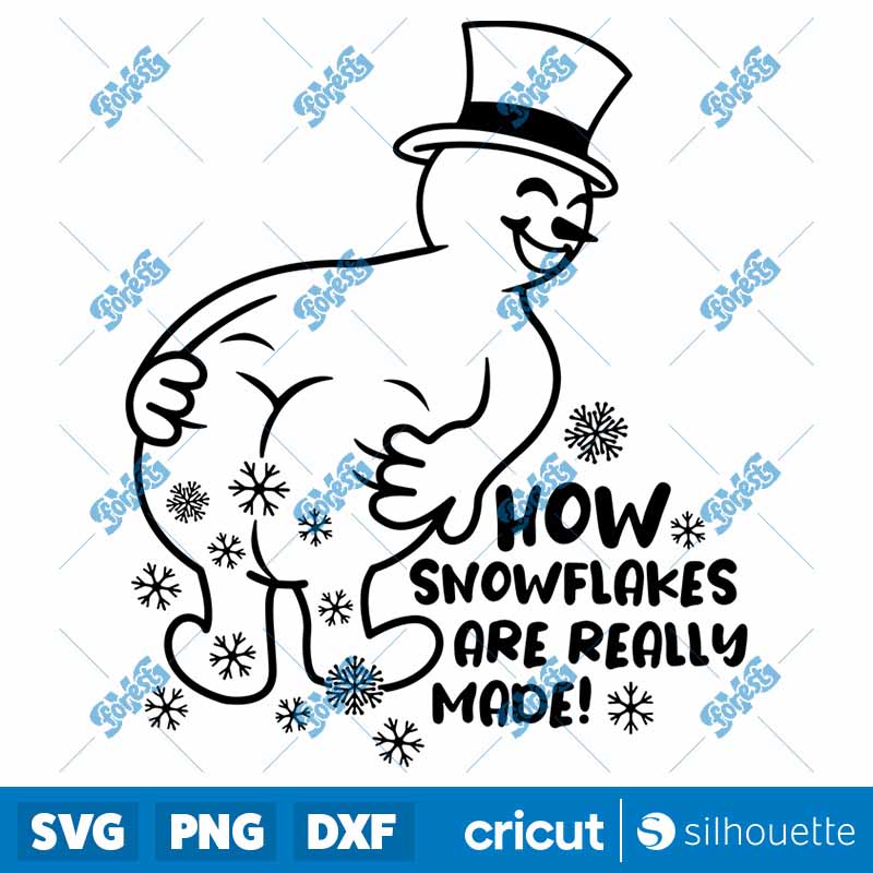 Snowman How Snowflakes Are
  Really Made SVG