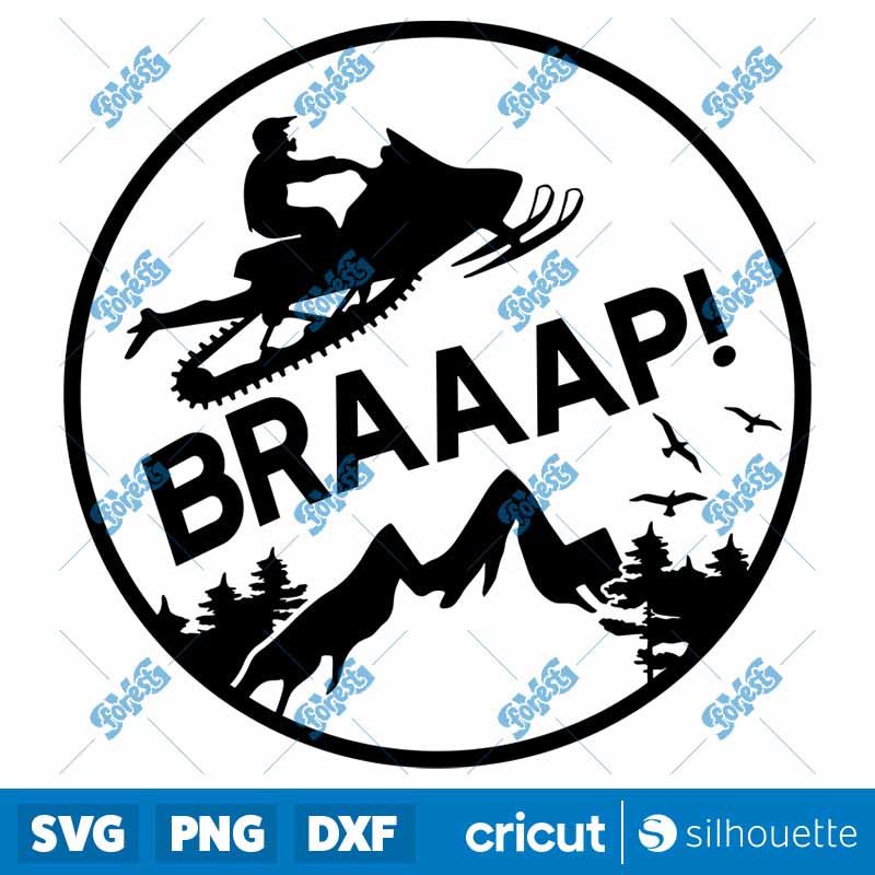 Snowmobile Braaap SVG