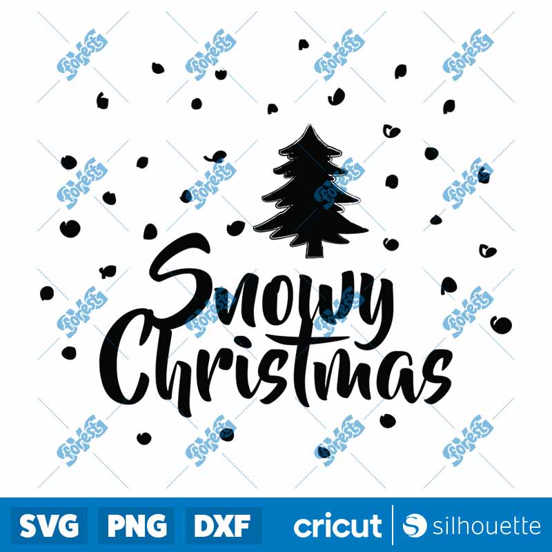 Snowy Christmas SVG