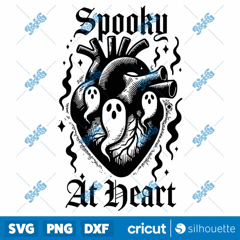 Spooky At Heart SVG