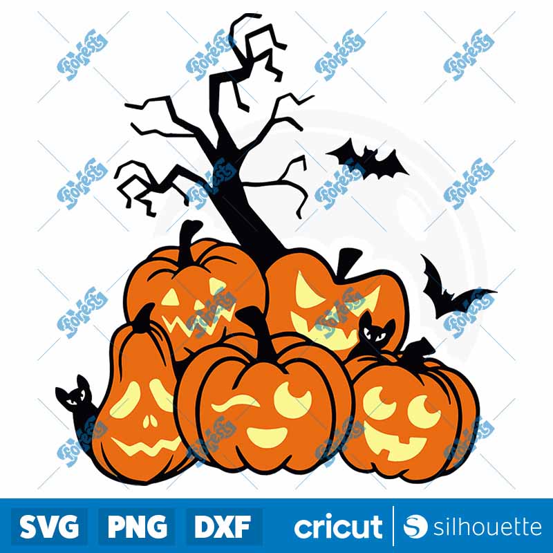 Spooky Jack O Lantern SVG