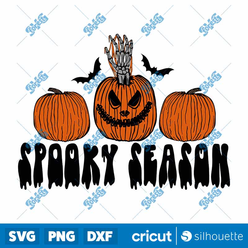 Spooky Pumpkin Season SVG