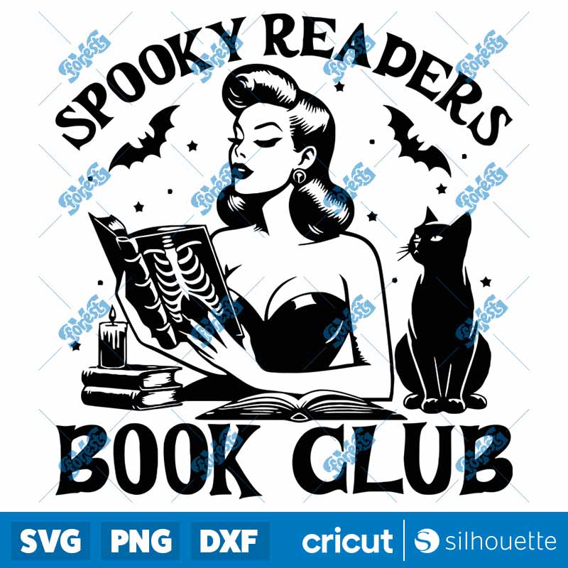 Spooky Readers Book Club SVG