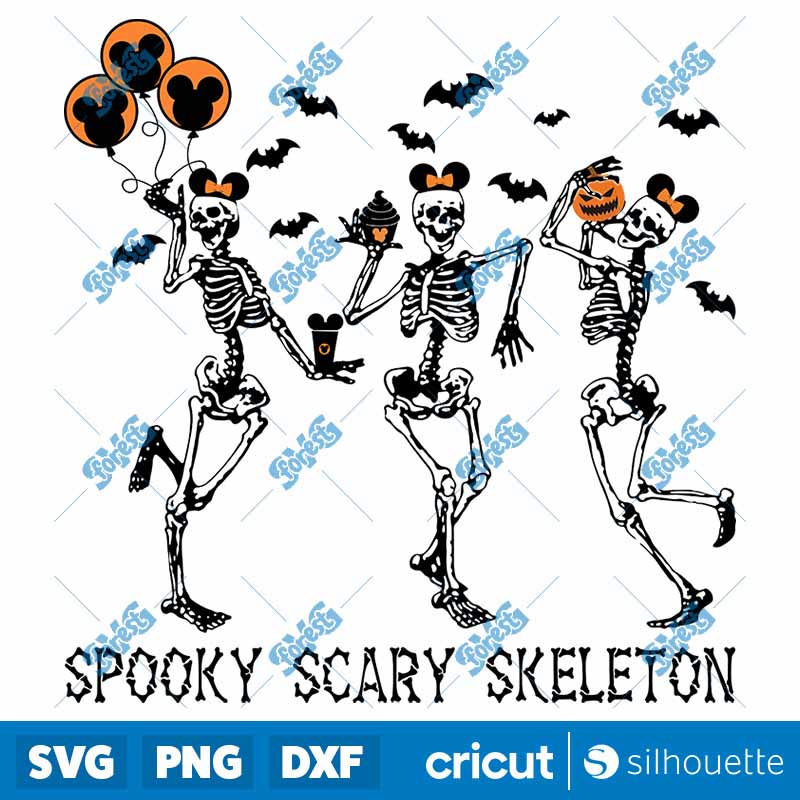 Spooky Scary Skeleton SVG