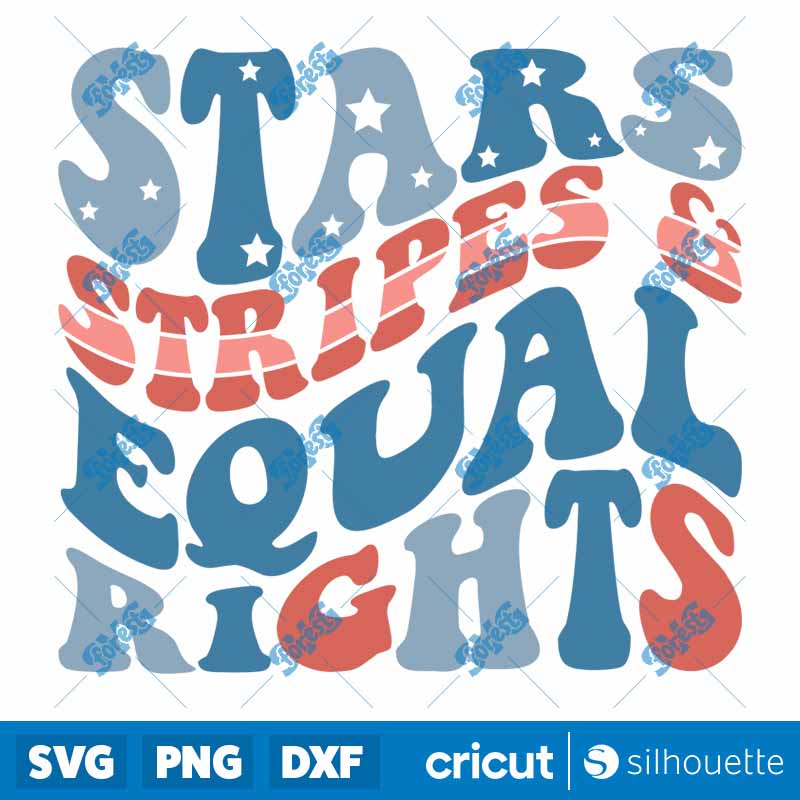 Stars Stripes & Equal
Rights SVG