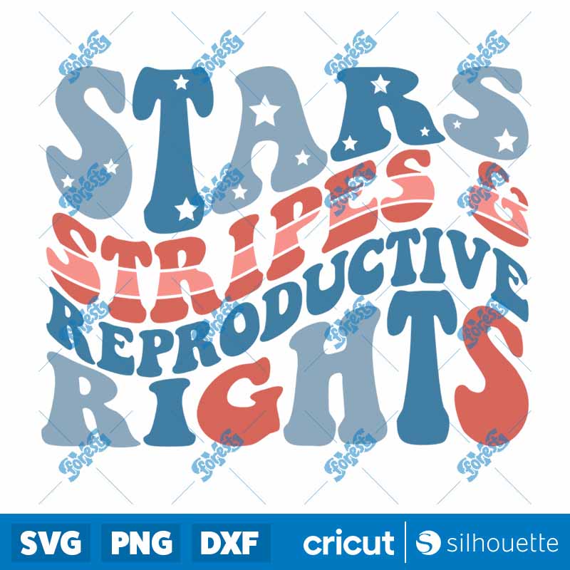 Stars Stripes &
  Reproductive Rights SVG