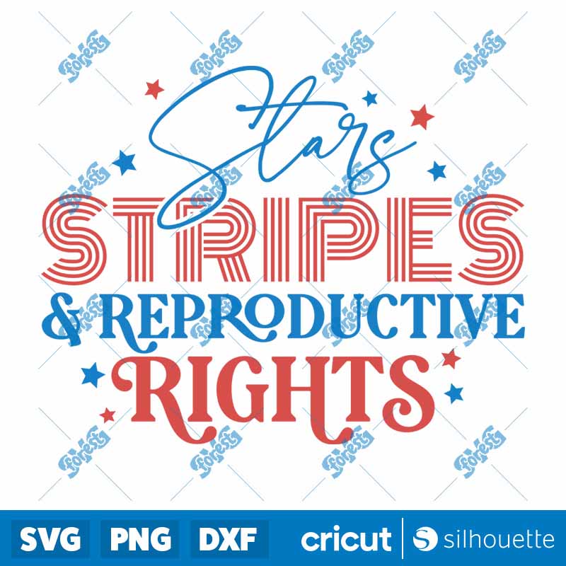 Stars Stripes &
  Reproductive Rights SVG