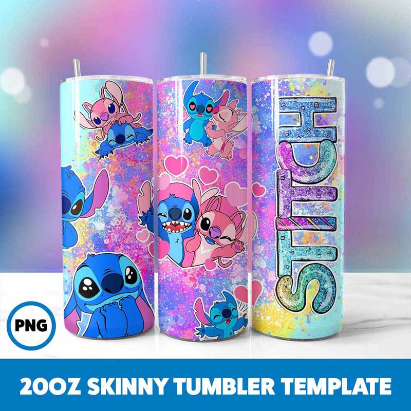 Stitch hearts Tumbler Wrap