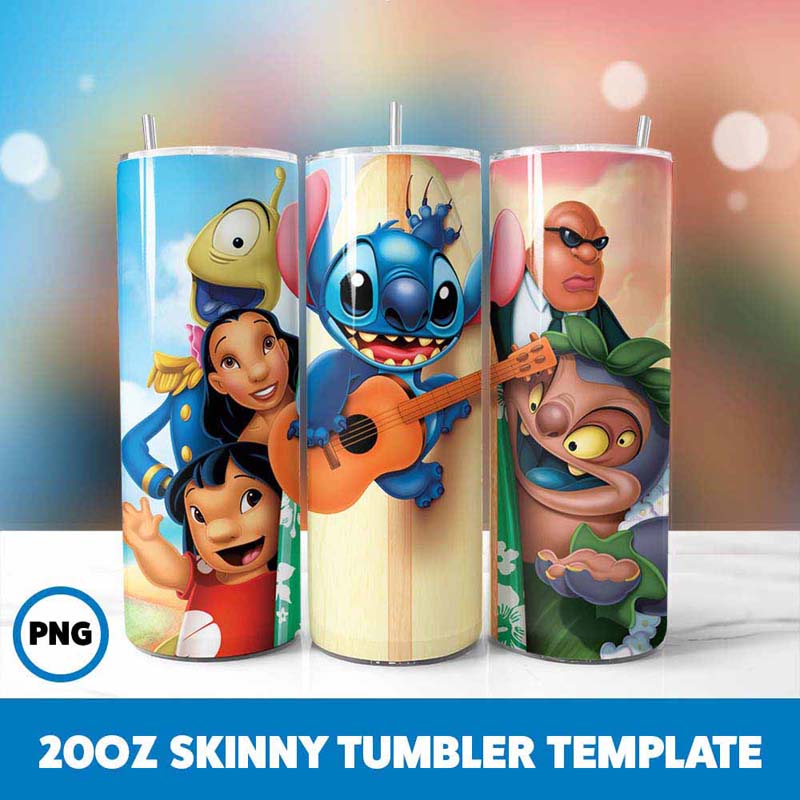 Stitch Movie Character 20oz
  Tumbler Wrap