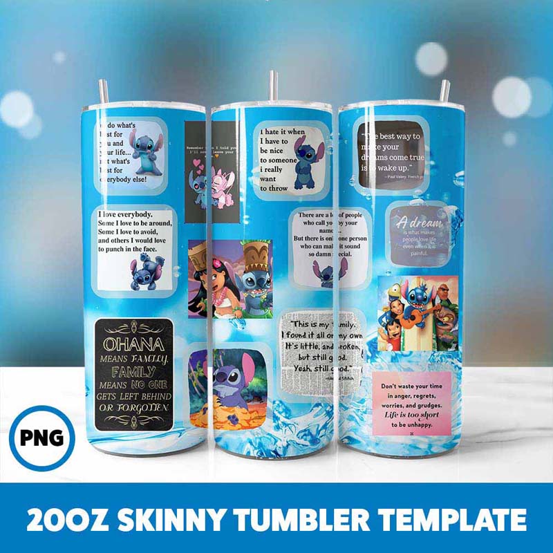 Stitch Movie Character 20oz
  Tumbler 0 Sublimation PNG