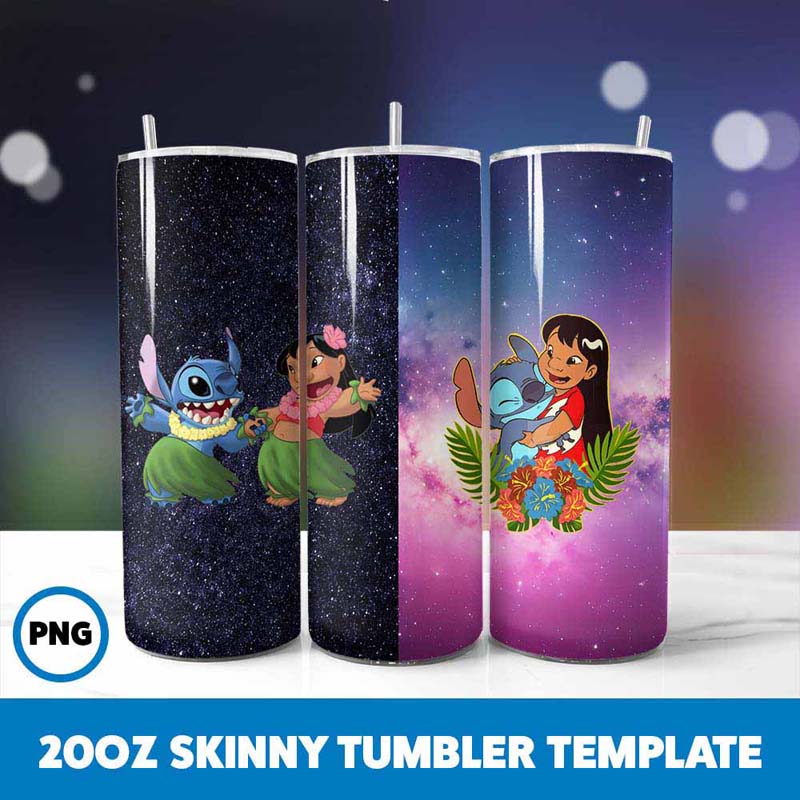 Stitch Movie Character 20oz
  Tumbler Wrap