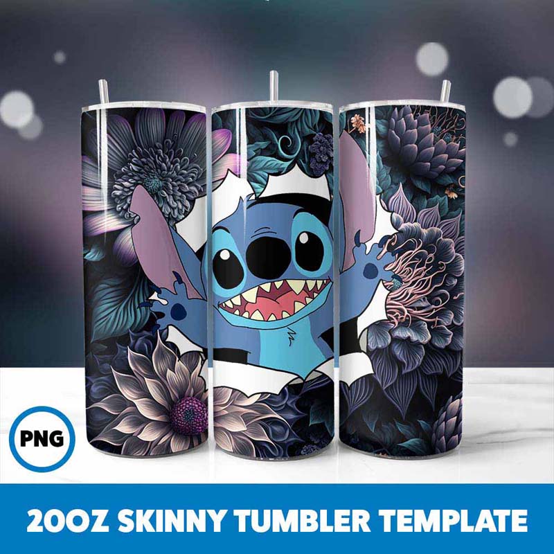 Stitch Movie Character 20oz
  Tumbler Wrap