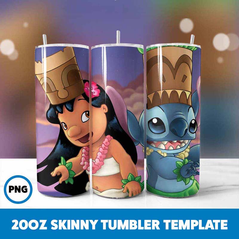 Stitch Movie Character 20oz
  Tumbler Wrap