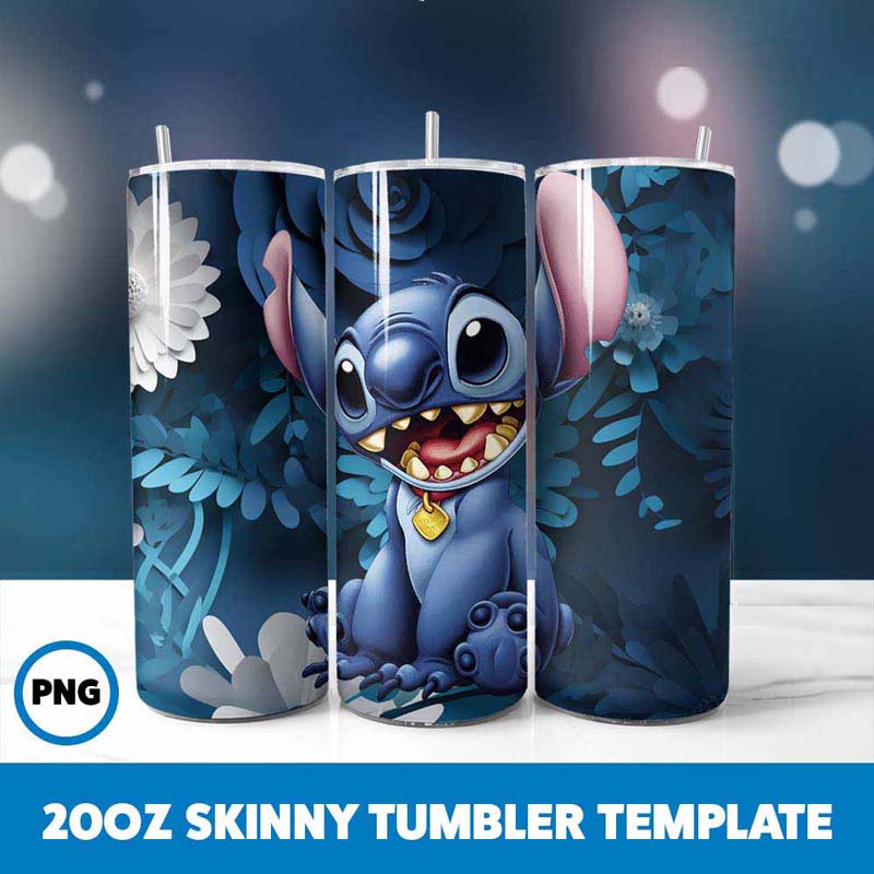 Stitch Movie Character 20oz
  Tumbler Wrap