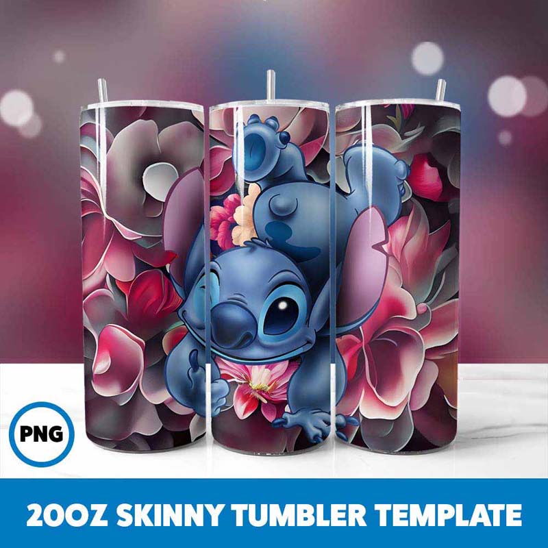 Stitch Movie Character 20oz
  Tumbler Wrap