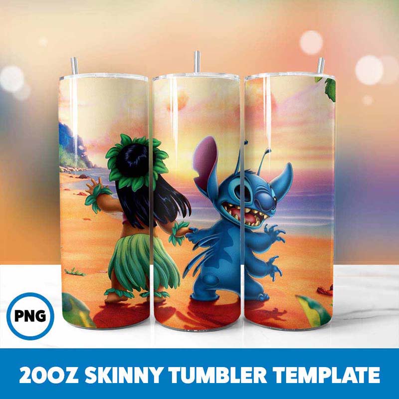 Stitch Movie Character 20oz
  Tumbler Wrap