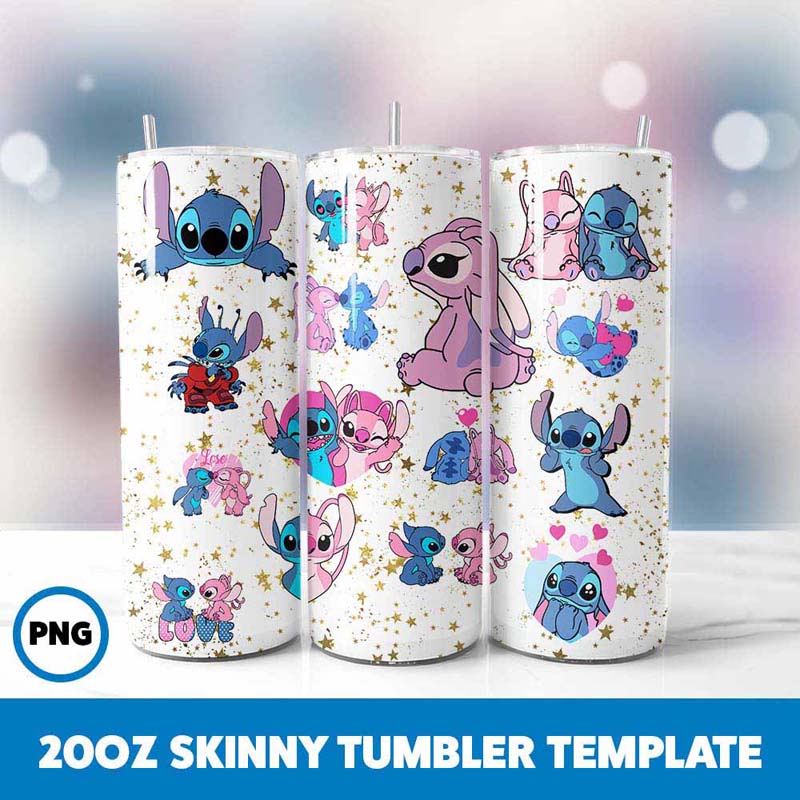 Stitch Movie Character 20oz
  Tumbler Wrap