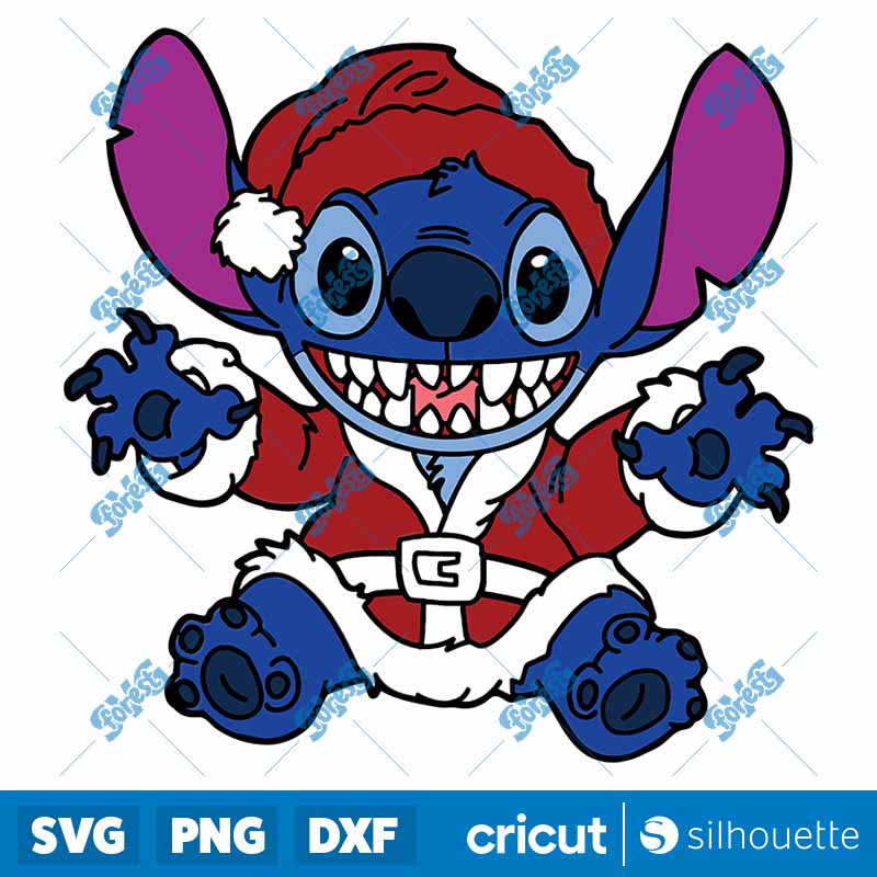 Stitch Santa SVG