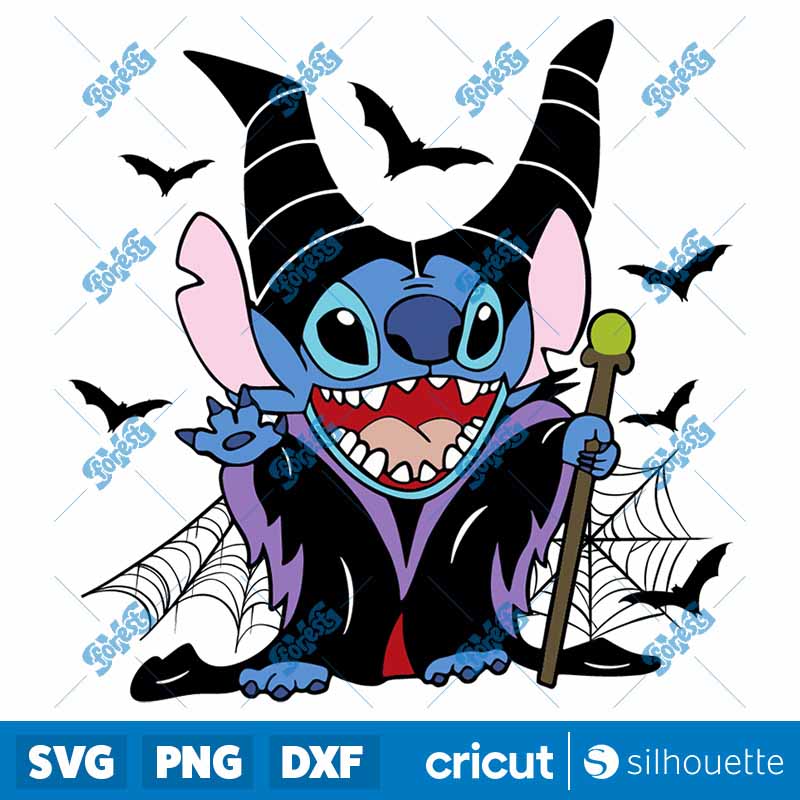 Stitch x Maleficent SVG