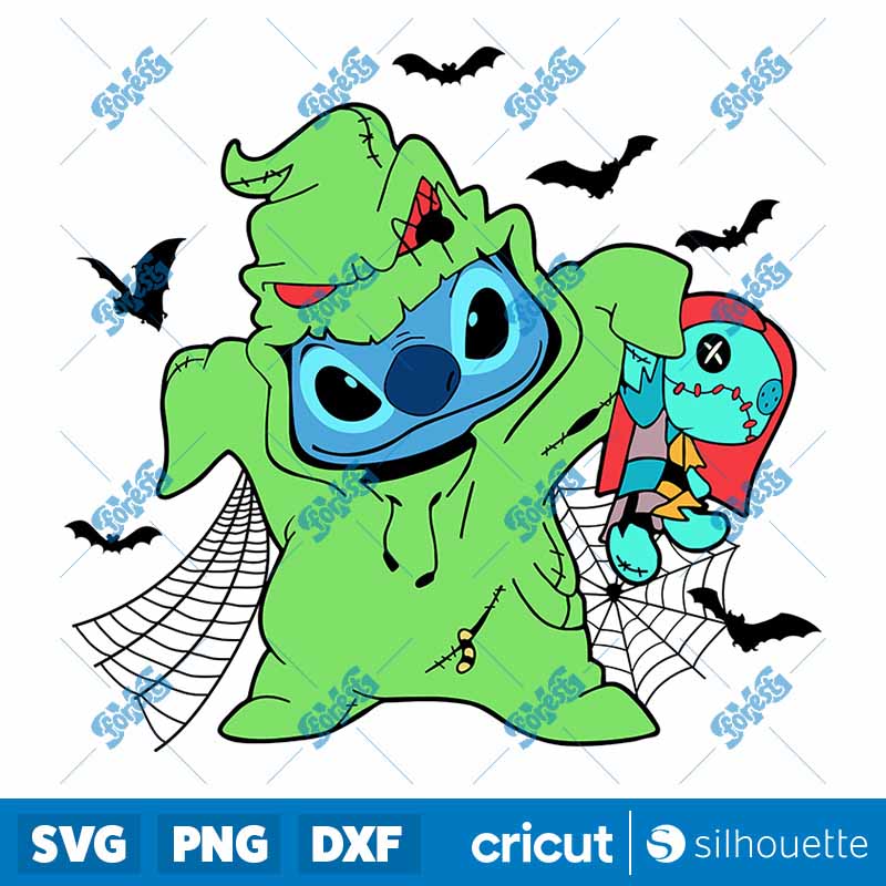 Stitch x Oogie And Sally SVG