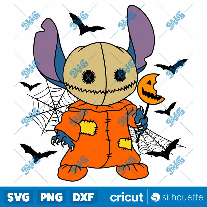 Stitch x Sam Trick or Treat
  SVG