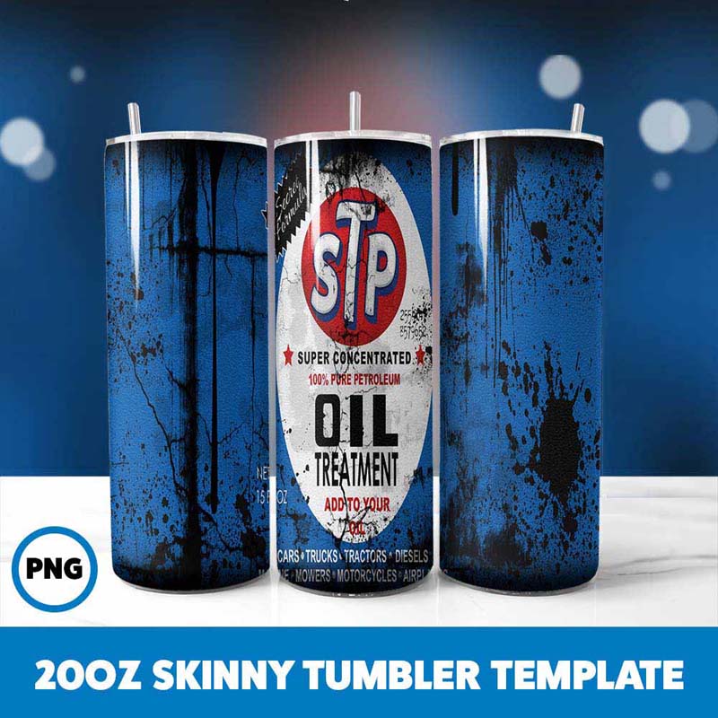 STP Oil Grunge Tumbler Wrap