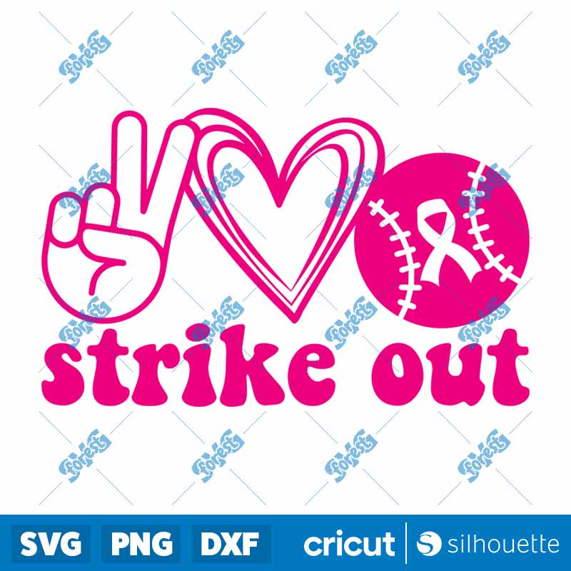 Strike Out Baseball SVG