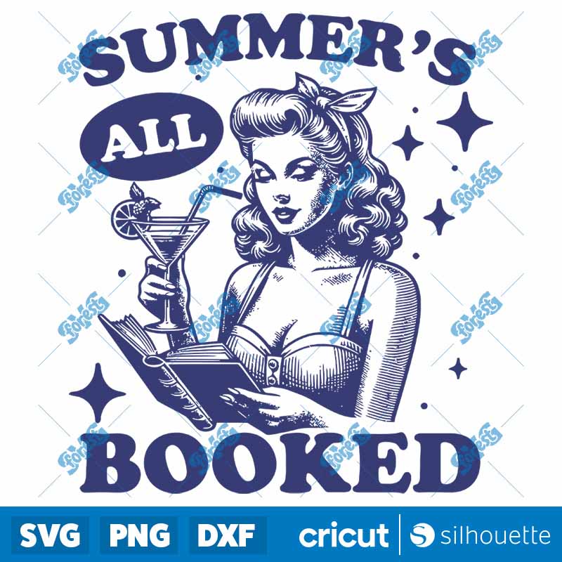 Summers All Booked SVG