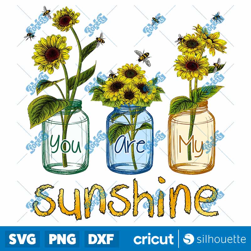 Sunflowers You Are My Sunshine
  PNG