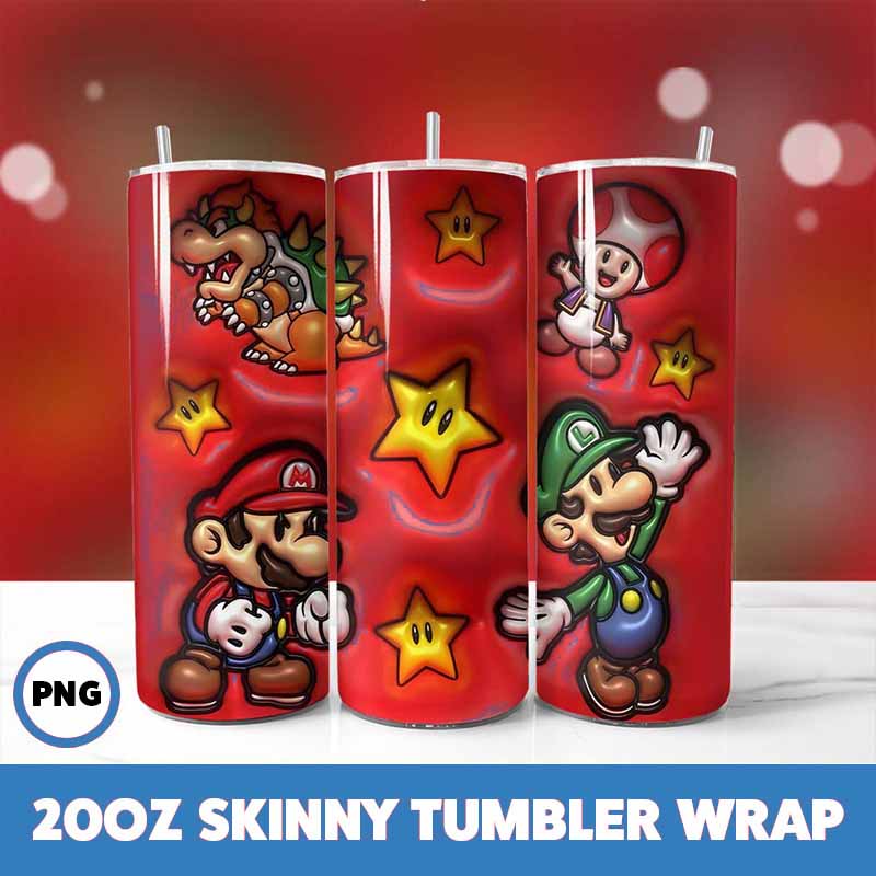 Super Mario Tumbler Wrap