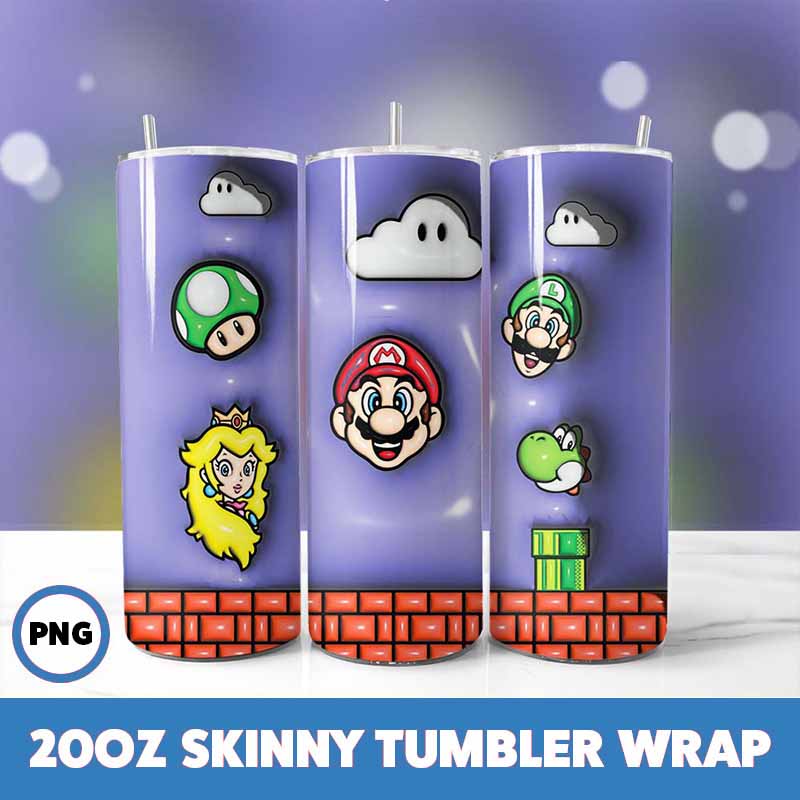 Super Mario Tumbler Wrap