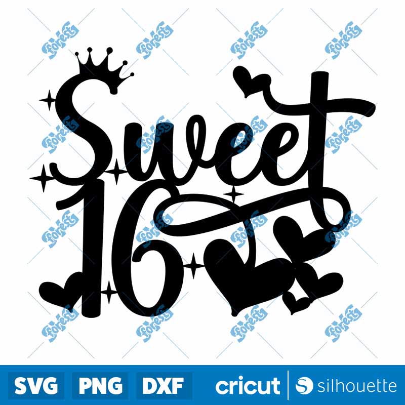 Sweet 16 SVG