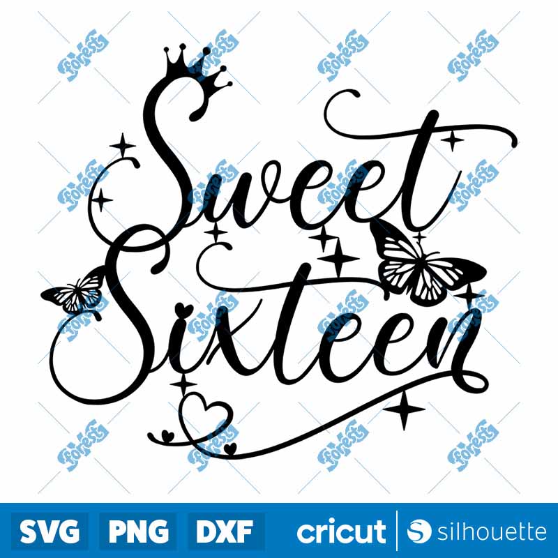 Sweet Sixteen SVG