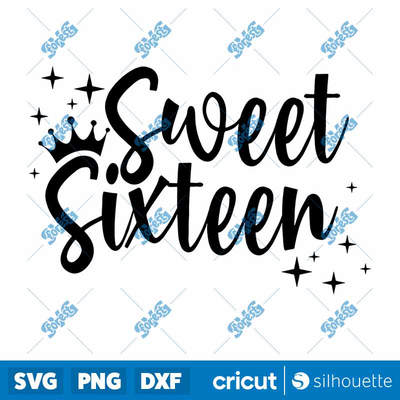 Sweet Sixteen SVG