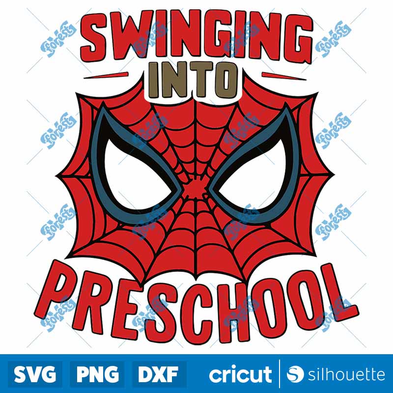 Swinging Into Preschool Back
  To School SVG