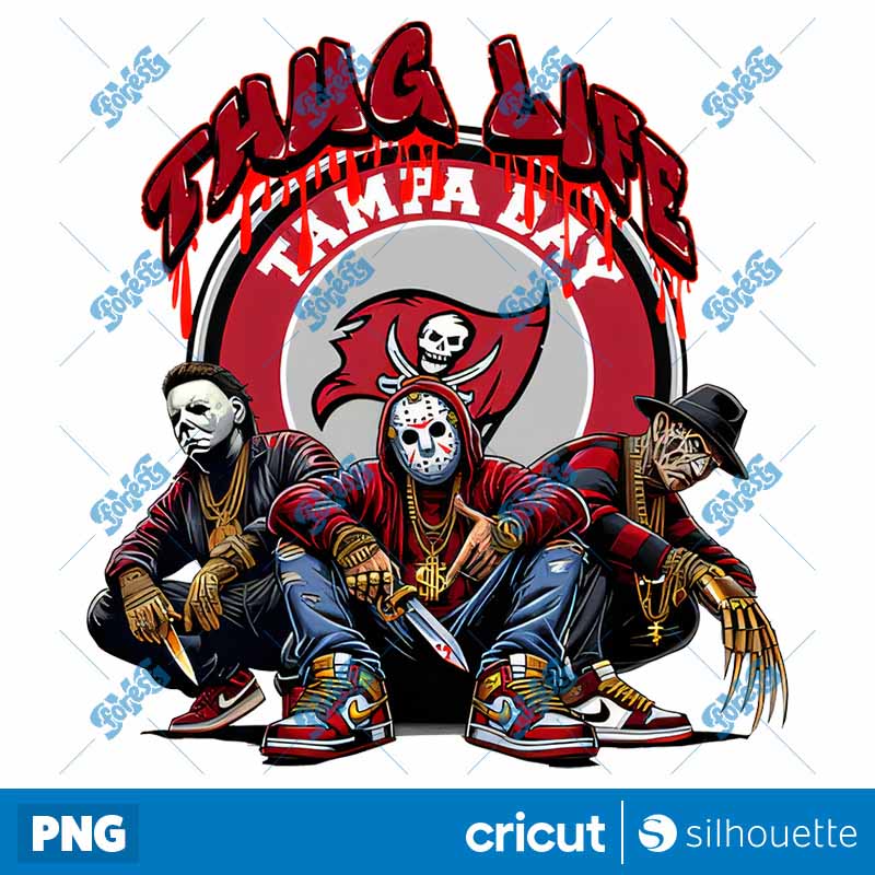 Tampa Bay Buccaneers Thug Life
  Horror NFL Football PNG