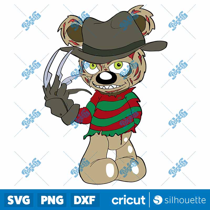 Teddy Bear x Freddy Krueger
  SVG