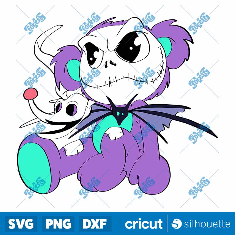 Teddy Bear x Jack skellington
  And Zero SVG