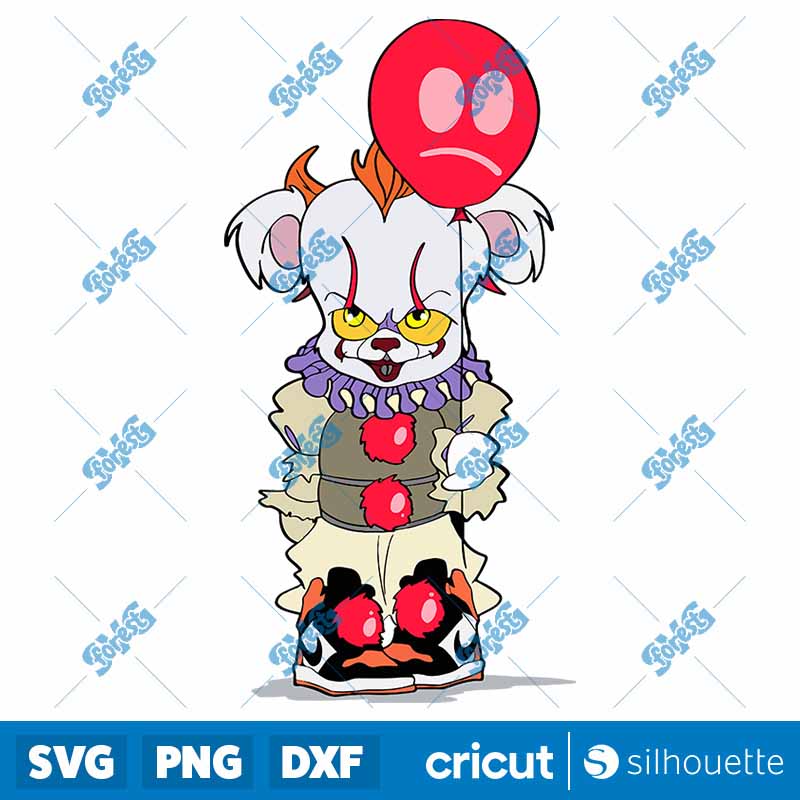 Teddy Bear x PennyWise SVG